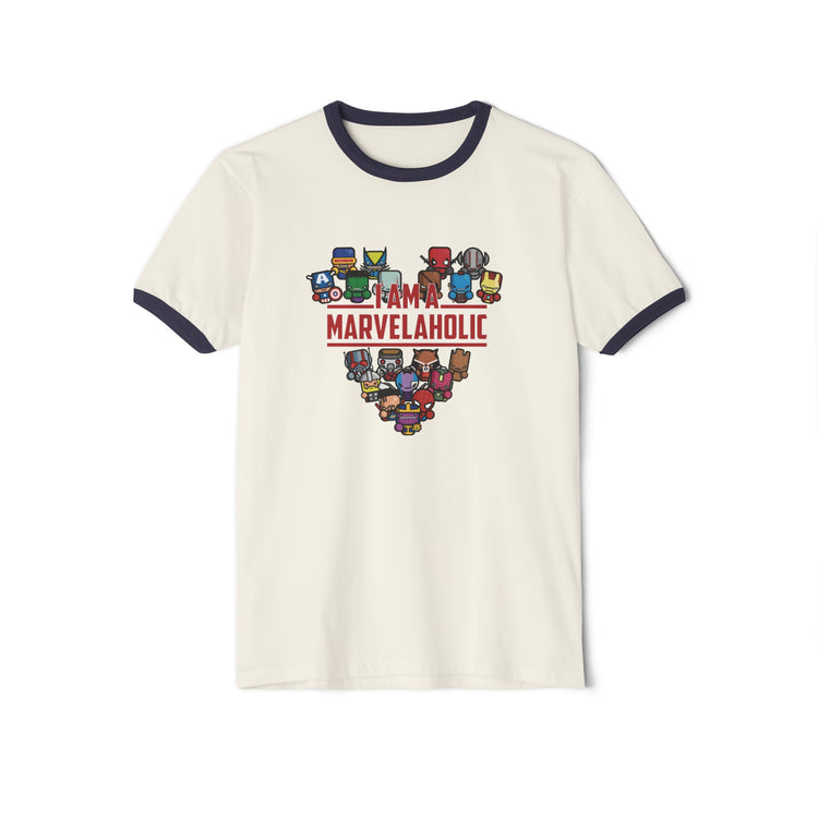 Marvelaholic Ringer T-Shirt - Fandom-Made