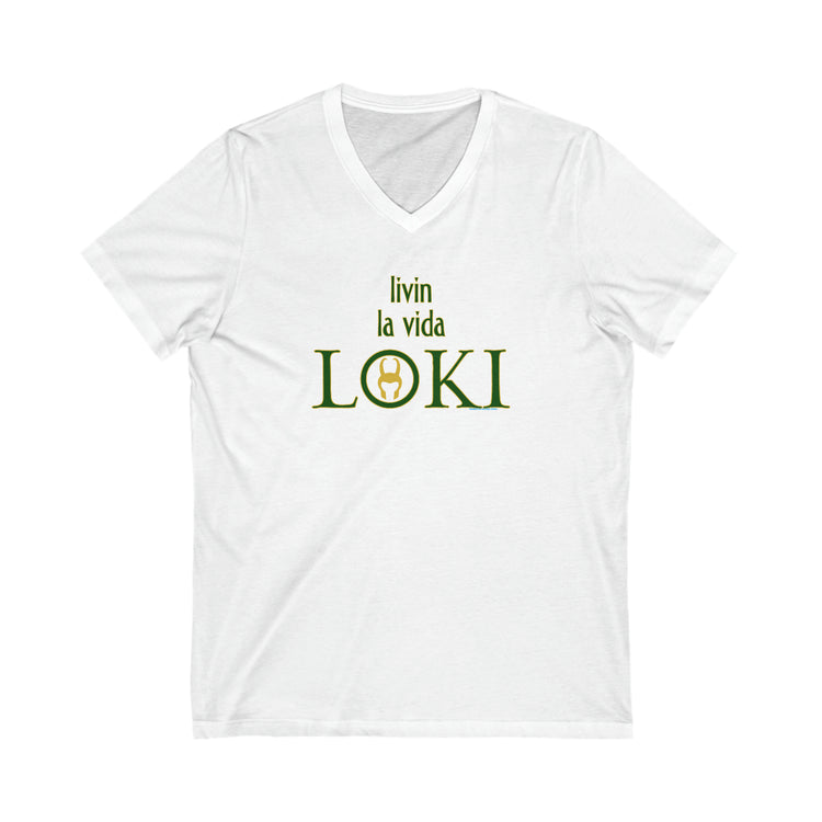 Livin La Vida Loki V-Neck Tee - Fandom-Made