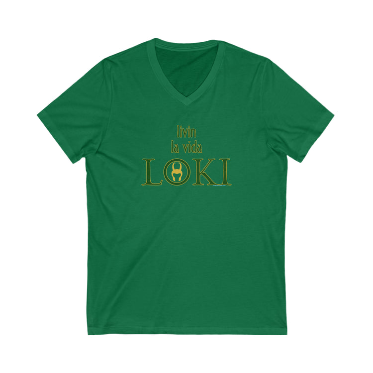 Livin La Vida Loki V-Neck Tee - Fandom-Made