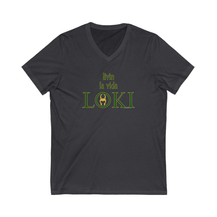 Livin La Vida Loki V-Neck Tee - Fandom-Made