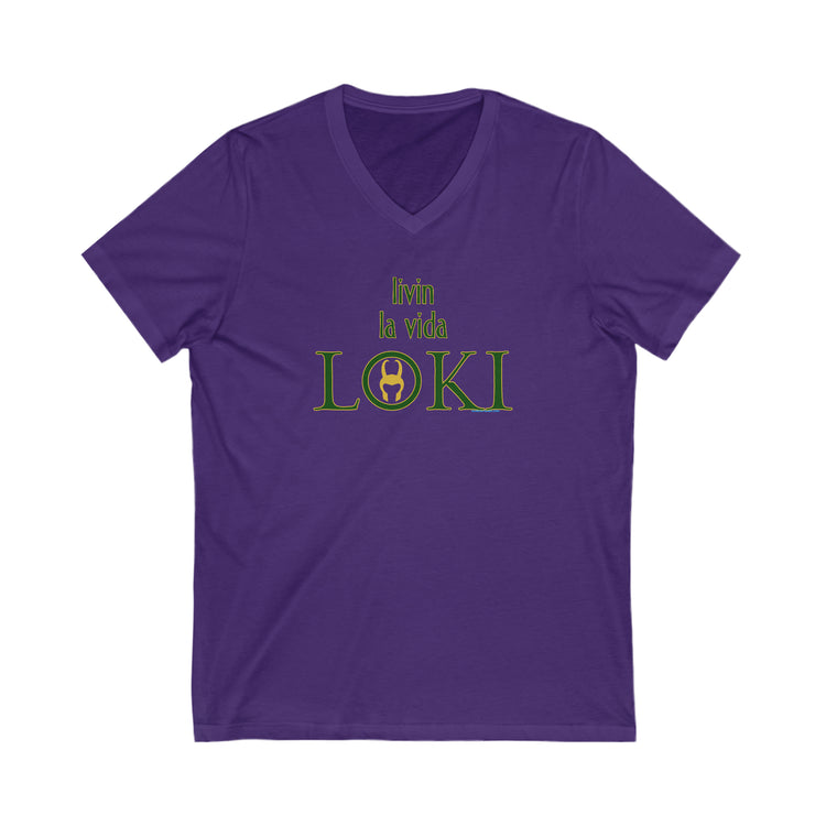 Livin La Vida Loki V-Neck Tee - Fandom-Made