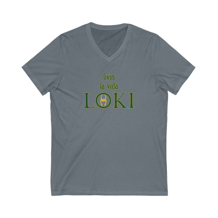 Livin La Vida Loki V-Neck Tee - Fandom-Made