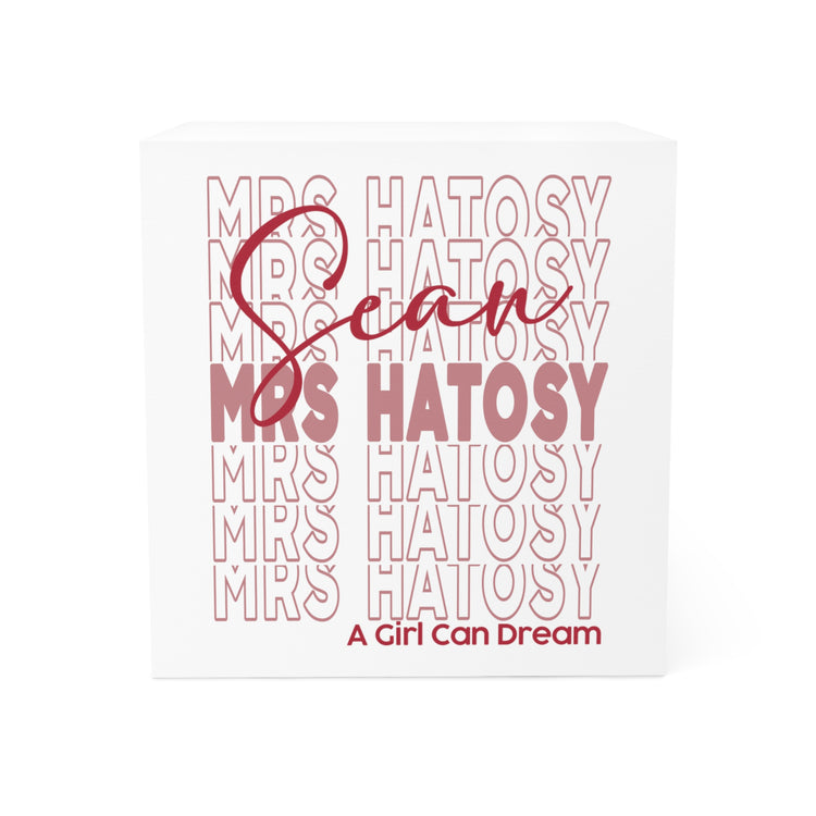 Mrs. Hatosy Note Cube