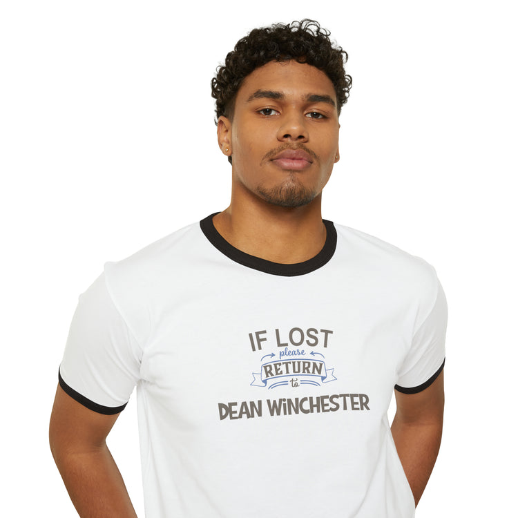 If Lost Return To Dean Winchester Ringer T-Shirt - Fandom-Made