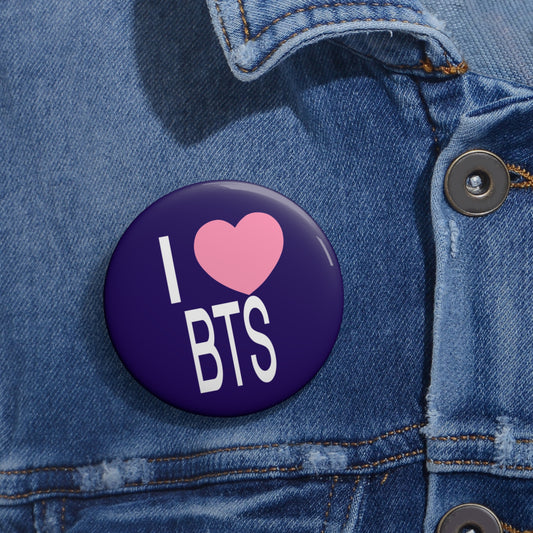 I Love BTS Pin