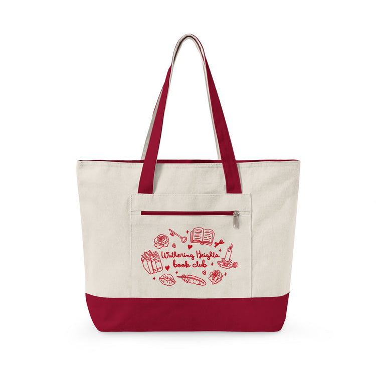 Wuthering Heights Book Club Zippered Canvas Tote - Fandom-Made