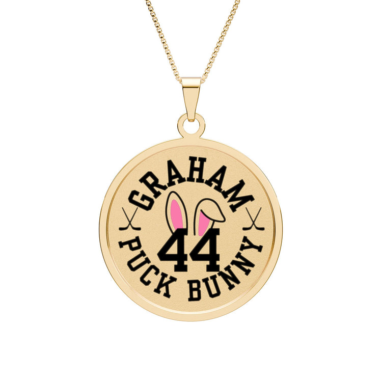 Graham Bunny Round Photo Pendant