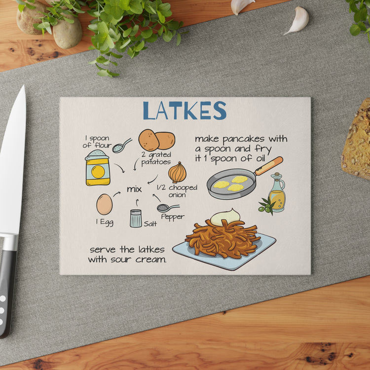 Latke Recipe Cutting Board - Fandom-Made