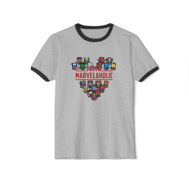 Marvelaholic Ringer T-Shirt - Fandom-Made