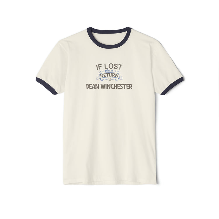 If Lost Return To Dean Winchester Ringer T-Shirt - Fandom-Made