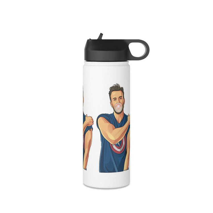 Chris Evans Water Bottle - Fandom-Made