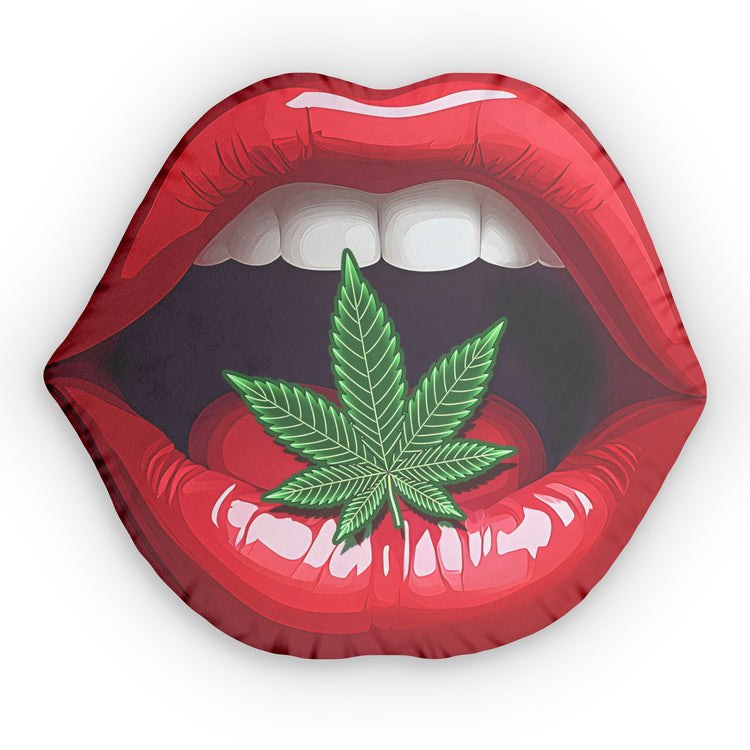 Weed My Lips Pillow - Fandom-Made