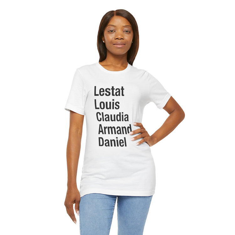 Interview with a Vampire Names Unisex T-Shirt - Fandom-Made