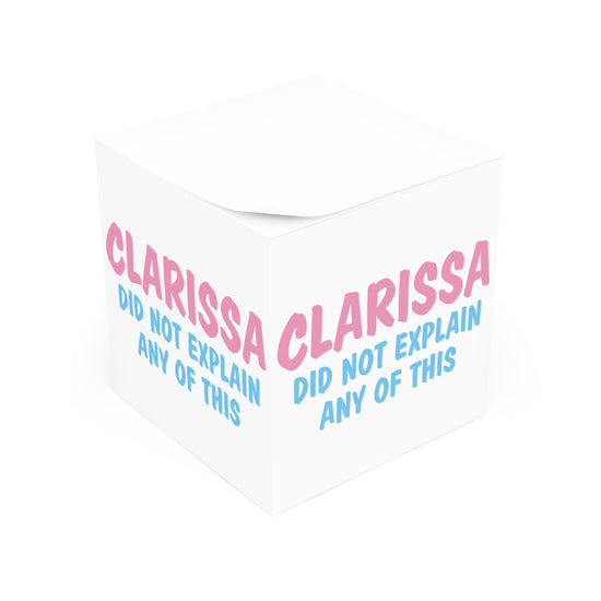 Clarissa Didn't Explain It All Note Cube - Fandom-Made