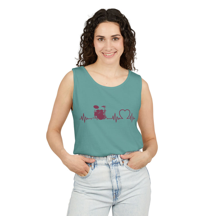 My Heart Beats For Drummers Tank Top - Fandom-Made