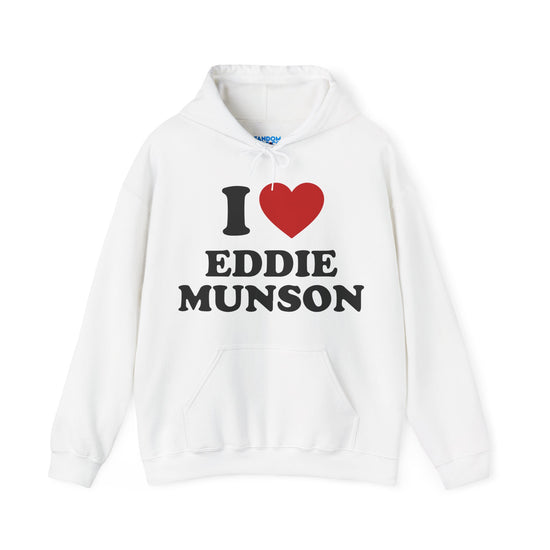 I Love Eddie Munson Hoodie - Fandom-Made