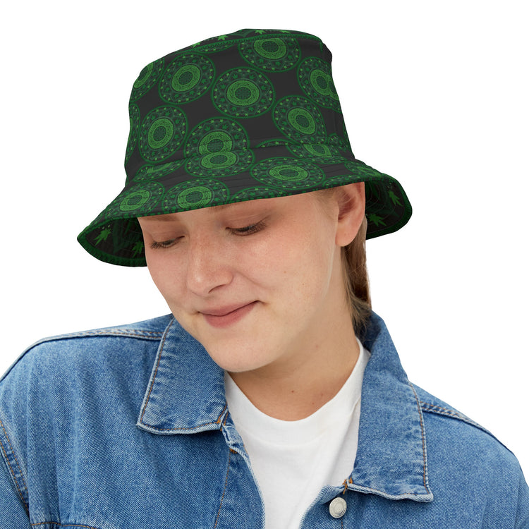 Weed Mandala All-Over Print Bucket Hat - Fandom-Made