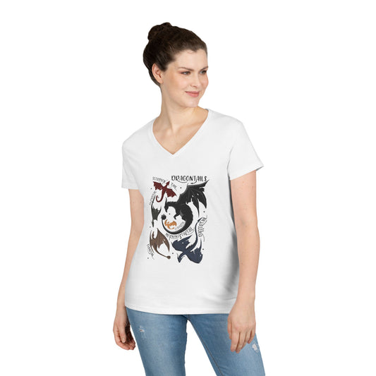 Dragontails V-Neck Tee - Fandom-Made