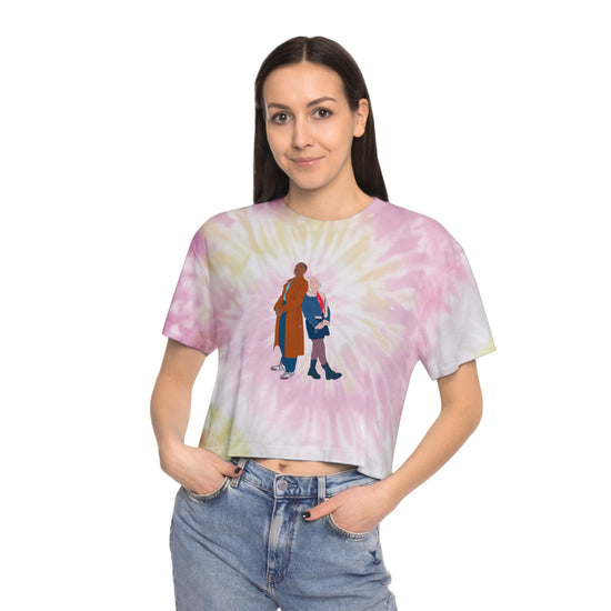 The Fifteenth Doctor And Ruby Sunday Tie-Dye Crop Tee - Fandom-Made