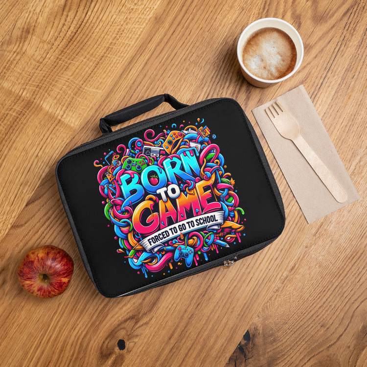 Born To Game Forced To Go To School Lunch Bag - Fandom-Made