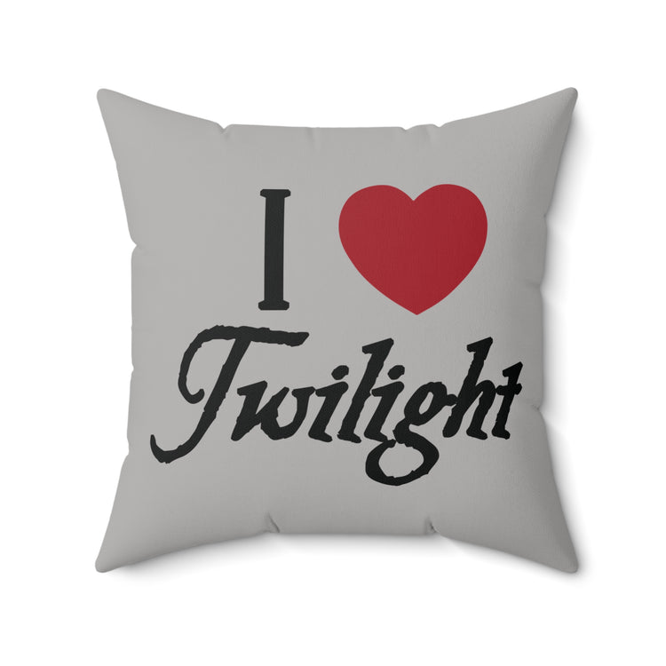 I Love Twilight Square Pillow - Fandom-Made