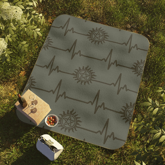 My Heart Beats For Supernatural Picnic Blanket - Fandom-Made