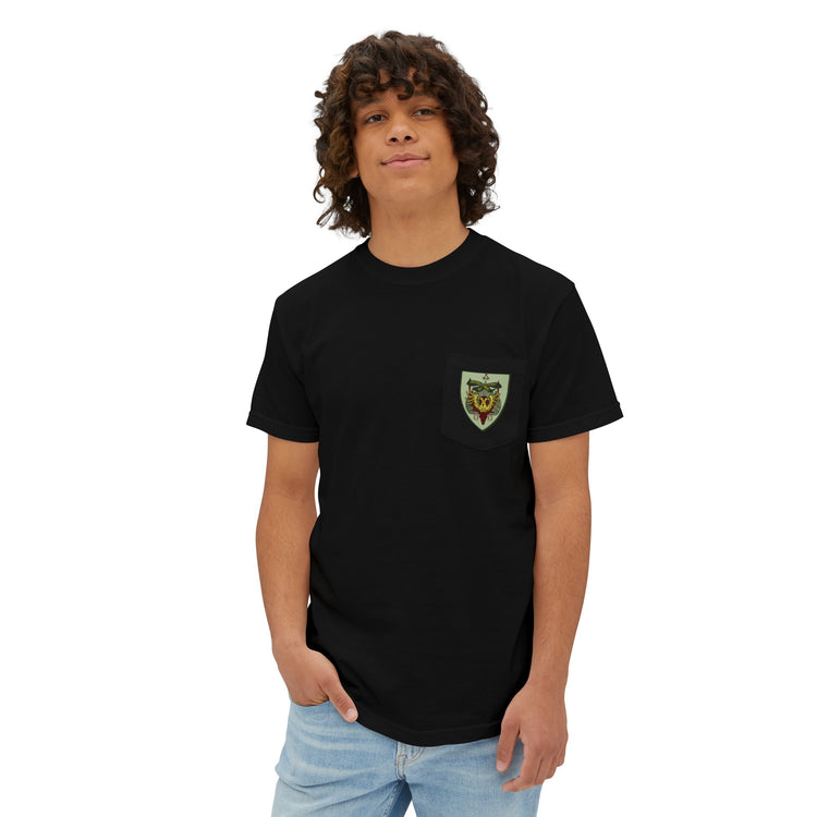 Durmstrang Crest Pocket T-Shirt - Fandom-Made