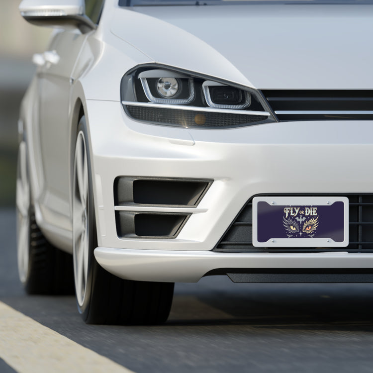 Fly Or Die Vanity Plate - Fandom-Made