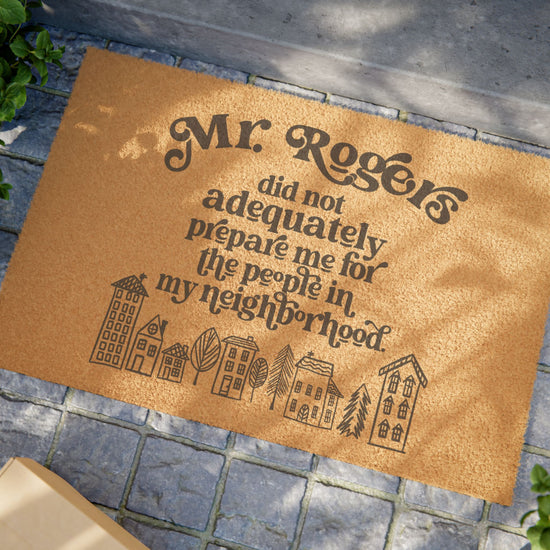 Mr Rogers Doormat - Fandom-Made