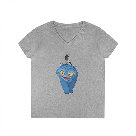 Did I Do That Ladies' V-Neck Tee - Fandom-Made