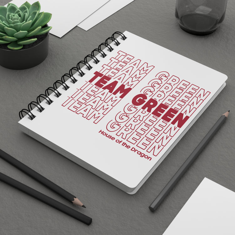 Team Green Spiral Bound Journal