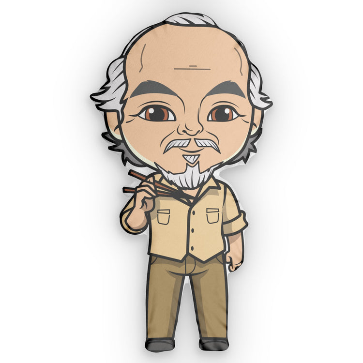 Mr. Miyagi-Shaped Pillow - Fandom-Made