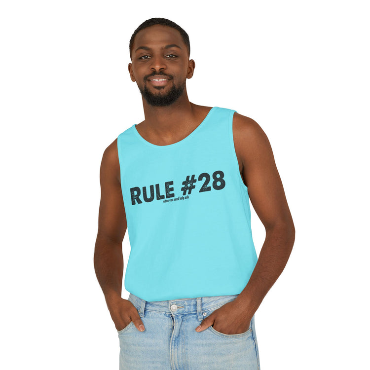 Rule 28 Need Help Ask Tank Top - Fandom-Made