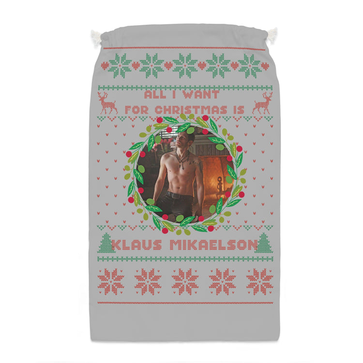 All I Want For Christmas Is Klaus Mikaelson Gift Bag - Fandom-Made