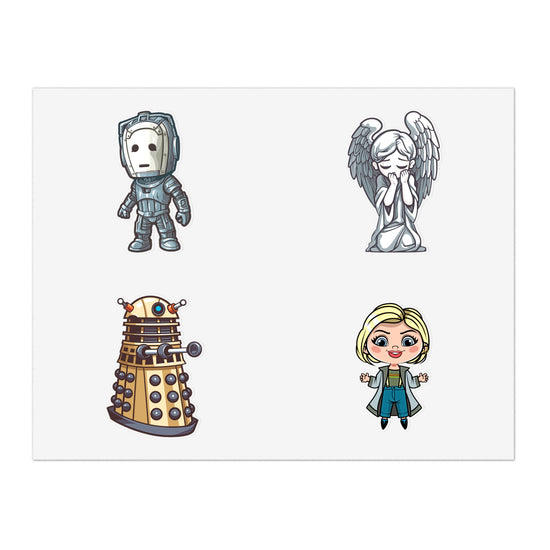 Doctor Who Sticker Sheets Set 2 - Fandom-Made