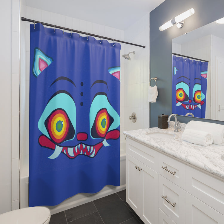 Derpy Face Shower Curtain