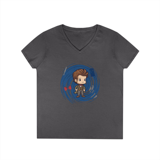 Timey Wimey Eleventh Doctor V-Neck Tee - Fandom-Made