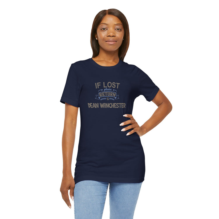 If Lost Return To Dean Winchester T-Shirt - Fandom-Made