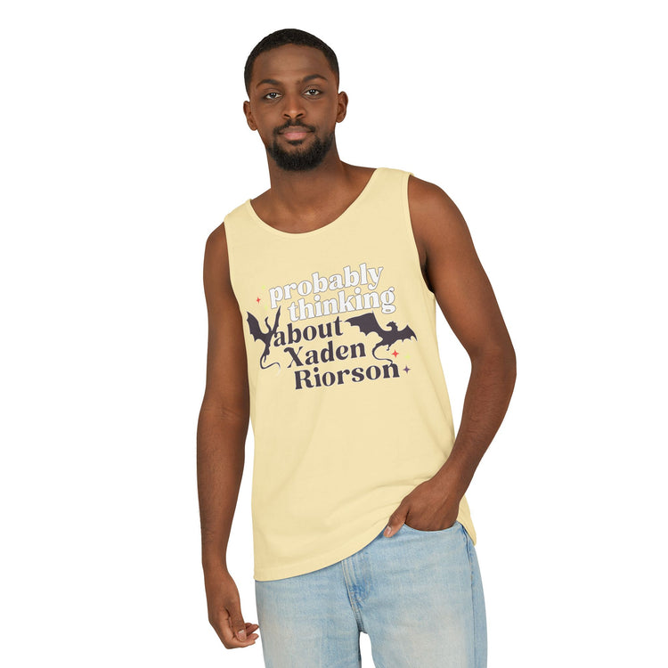 Thinking of Xaden Riorson Tank Top - Fandom-Made