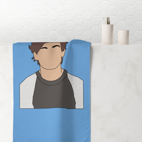 Louis Tomlinson Cotton Beach Towel - Fandom-Made