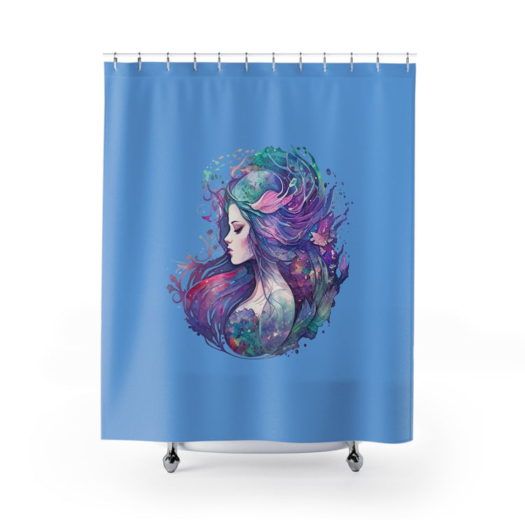 Mermaid Watercolor Shower Curtains - Fandom-Made