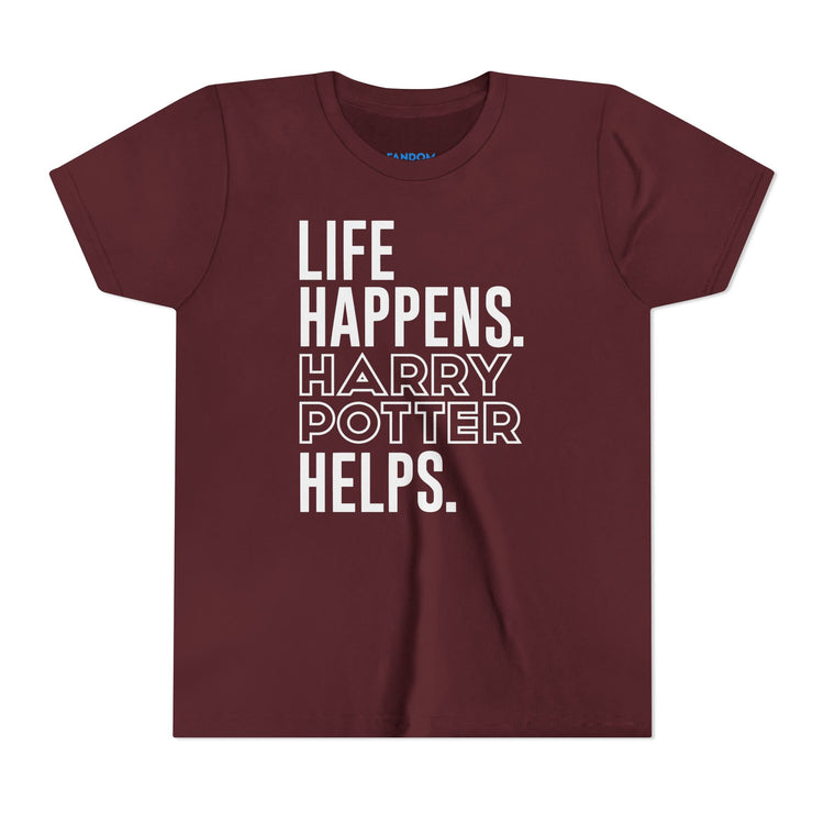 Life Happens Harry Potter Helps Youth Tee - Fandom-Made