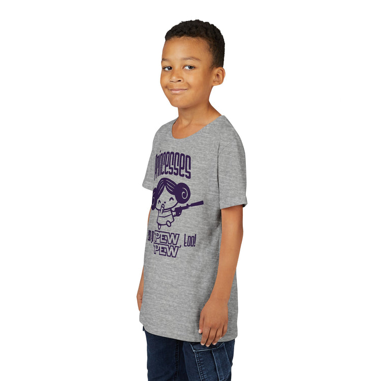 Princesses Go Pew Pew Youth Tee