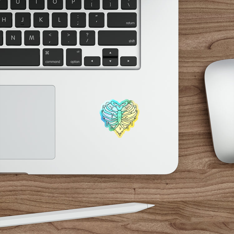 Heart O'Ribs Holographic Sticker - Fandom-Made
