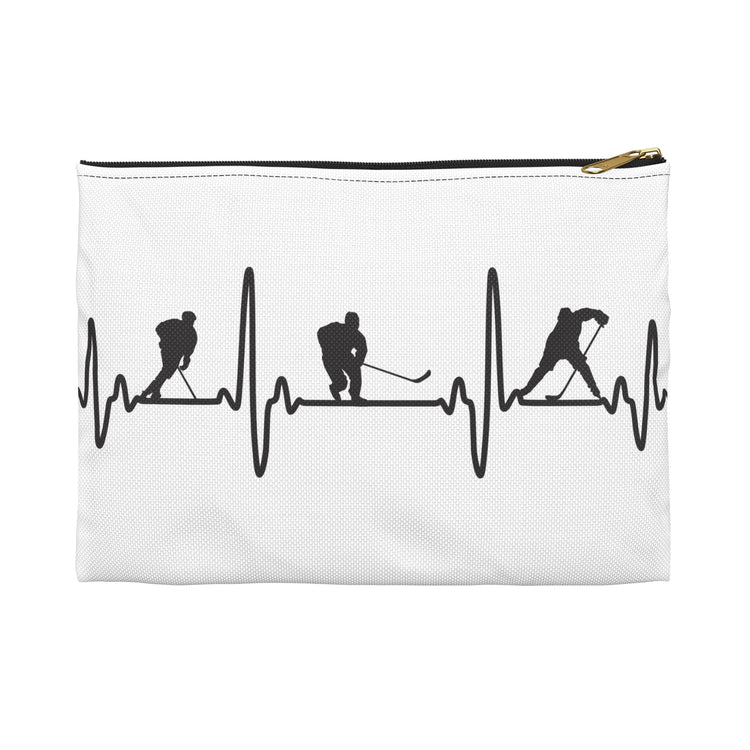 My Heart Beats For Hockey Pouch - Fandom-Made