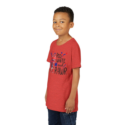 Red White and Rawr Youth Tee - Fandom-Made