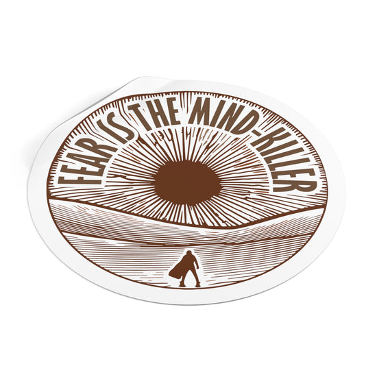 Fear Is The Mind-Killer Round Vinyl Stickers - Fandom-Made