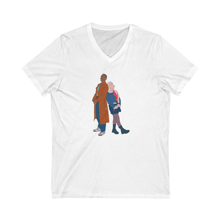 The Doctor & Ruby Sunday V-Neck Tee - Fandom-Made