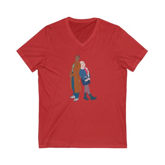 The Doctor & Ruby Sunday V-Neck Tee - Fandom-Made