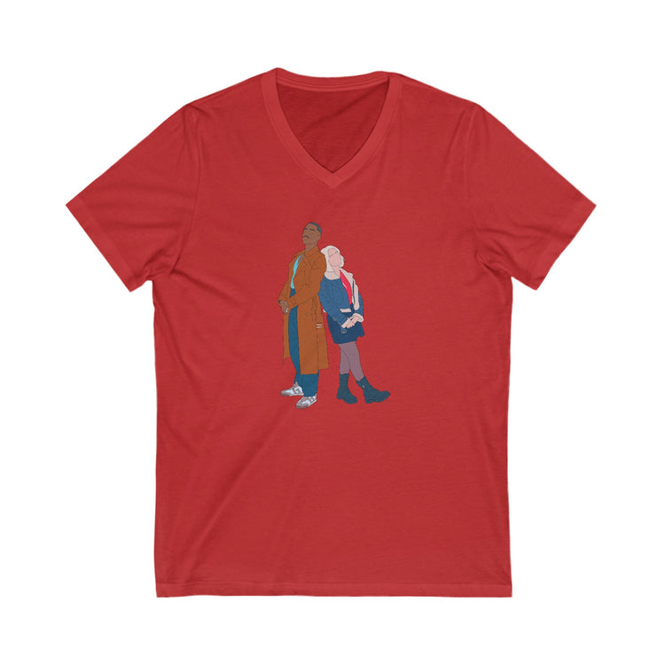 The Doctor & Ruby Sunday V-Neck Tee - Fandom-Made
